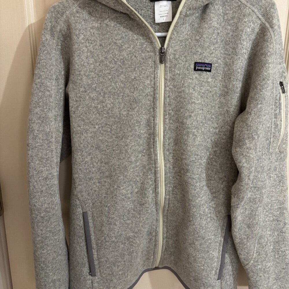 Patagonia Heather Gray Full-Zip Fleece Jacket